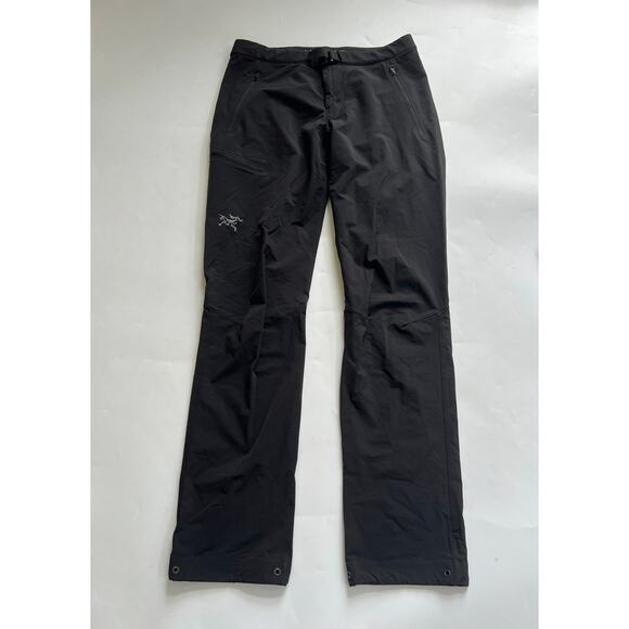 Arc'teryx Gamma Black Weather Resistant Soft Shell Hiking Pants Womens Size 4 - Picture 1 of 15